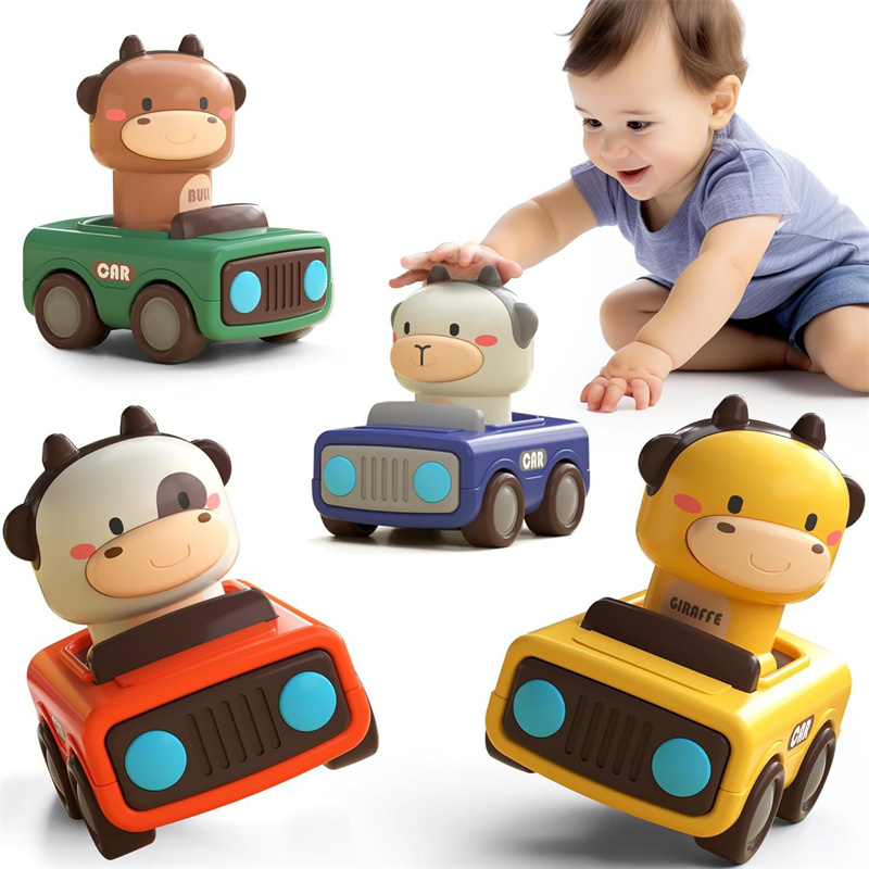 Animal Push and Go Car Toy, Du - Kids Toys 3 Year Old review and price