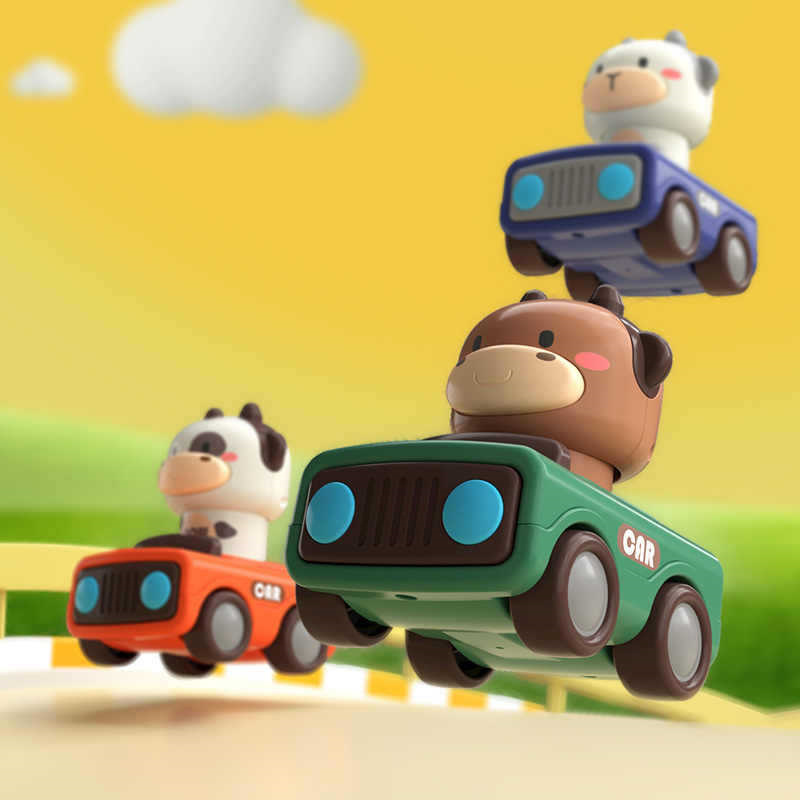 Animal Push and Go Car Toy, Du - Kids Toys 3 Year Old review and price