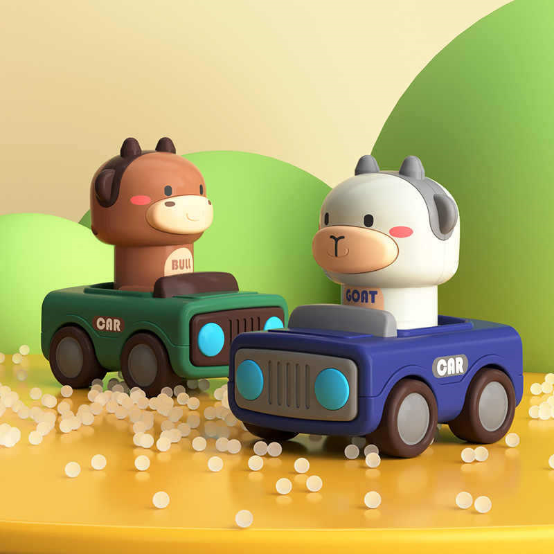 Animal Push and Go Car Toy, Du - Kids Toys 3 Year Old review and price
