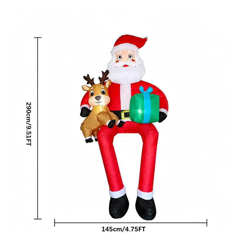 9.5ft Sitting Santa Claus Xmas - Kids Yard Toys review and price