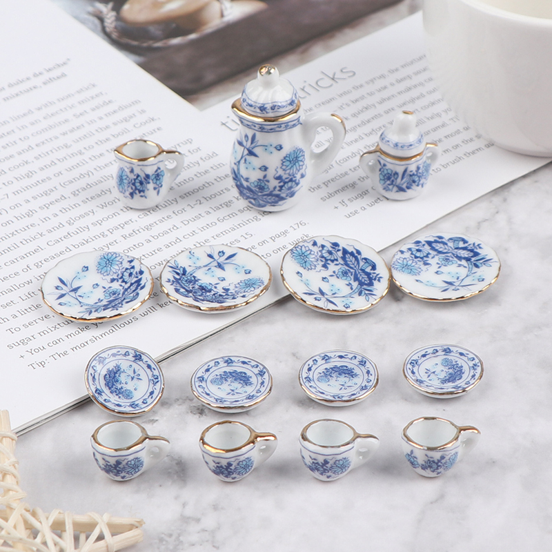 15Pcs 1:12 Miniature Porcelain - Kids Toys Kitchen Set review and price
