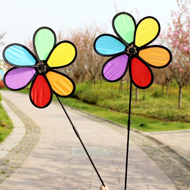 1PC Colorful Windmill Wind Spi - Kids Yard Toys review and price