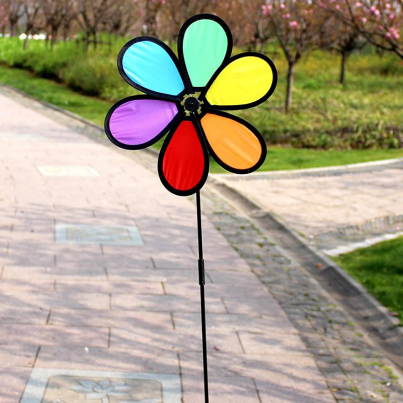 1PC Colorful Windmill Wind Spi - Kids Yard Toys review and price