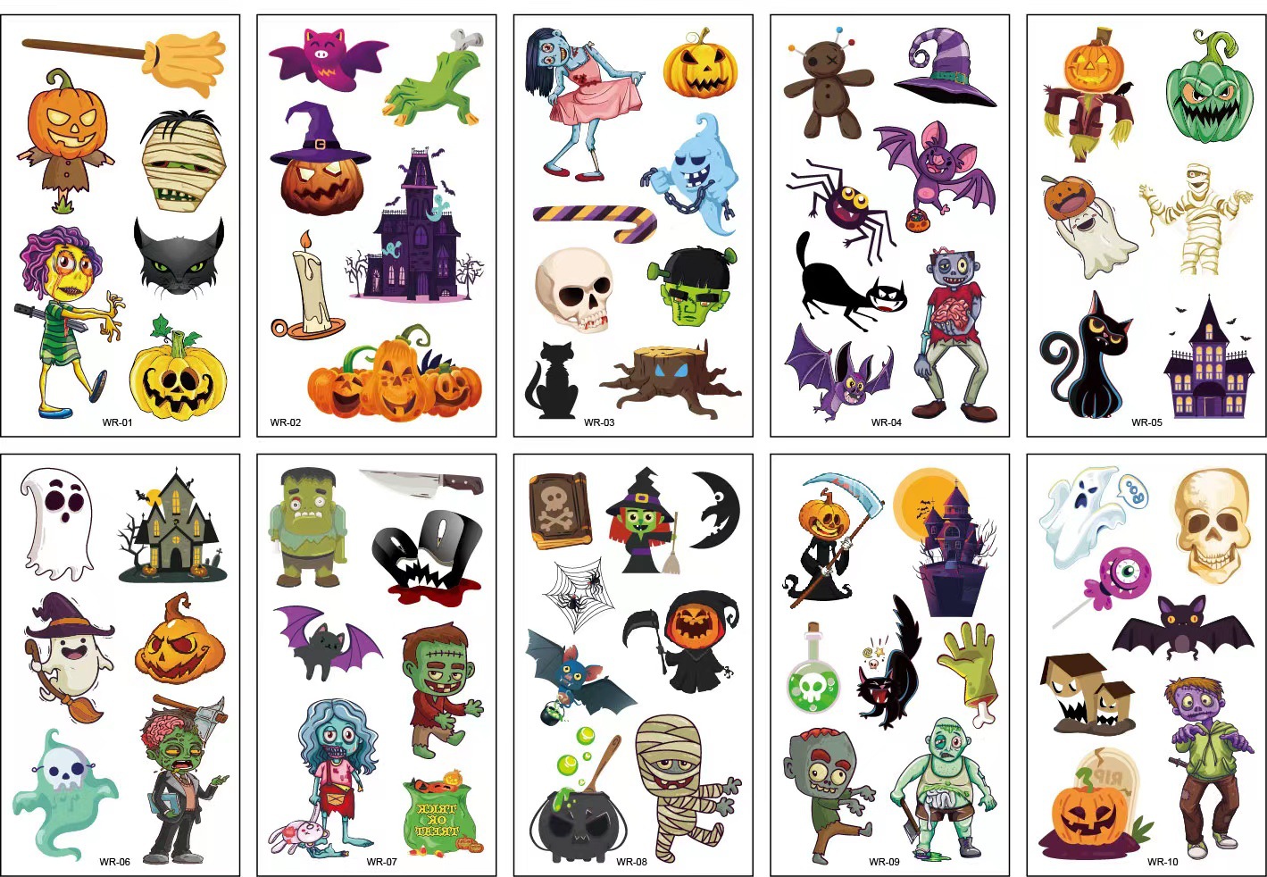 10 Sheets Halloween Pumpkins Z - Kids Zombie Toys review and price